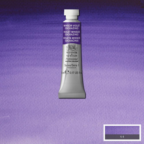 Winsor & Newton Professional Watercolour Paint 5ml : Winsor Violet Dioxine