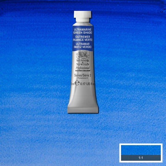 Winsor & Newton Professional Watercolour Paint 5ml : Ultramarine (Green Shade)