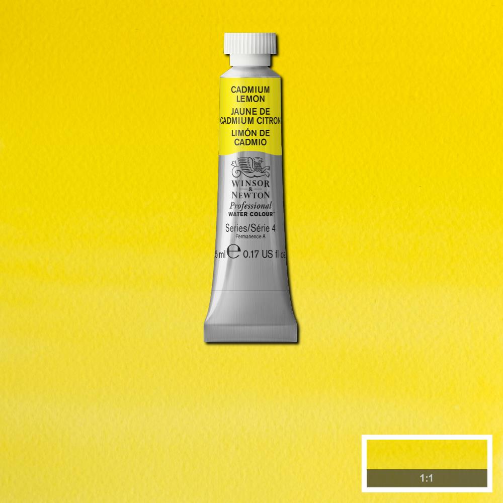 Winsor & Newton Professional Watercolour Paint 5ml : Cadmium Yellow