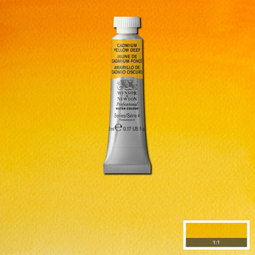 Winsor & Newton Professional Watercolour Paint 5ml : Cadmium Yellow Deep