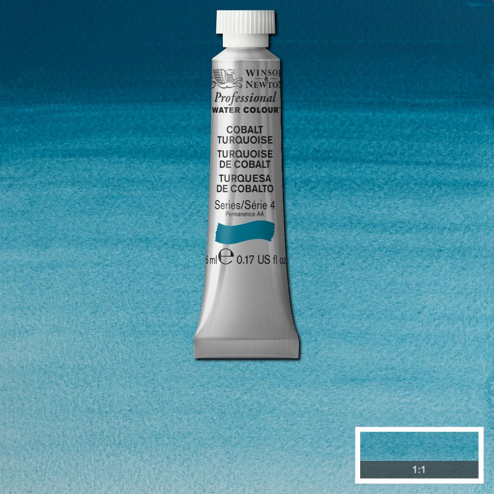 Winsor & Newton Professional Watercolour Paint 5ml : Cobalt Turquoise