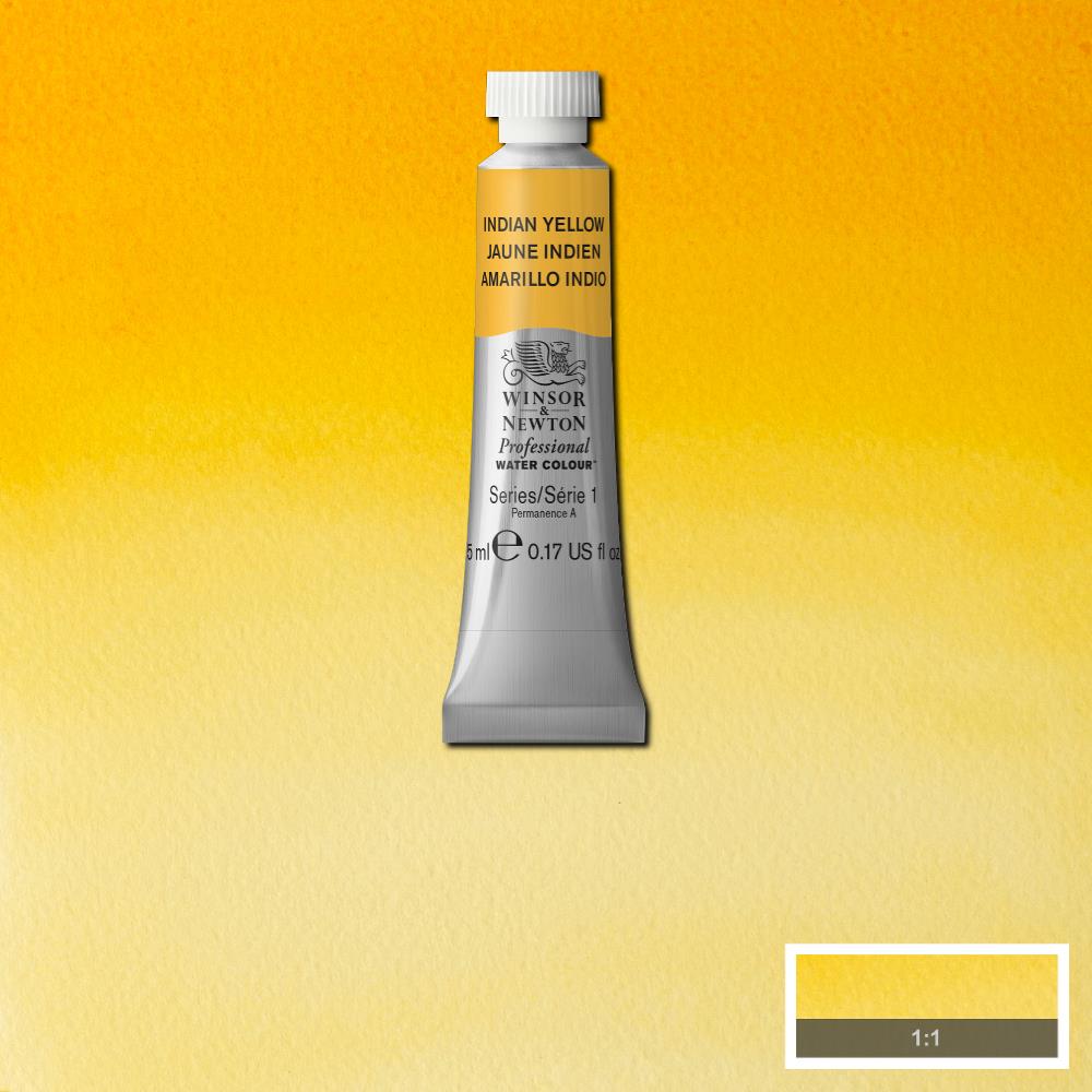 Winsor & Newton Professional Watercolour Paint 5ml : Indian Yellow
