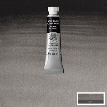 Winsor & Newton Professional Watercolour Paint 5ml : Lamp Black