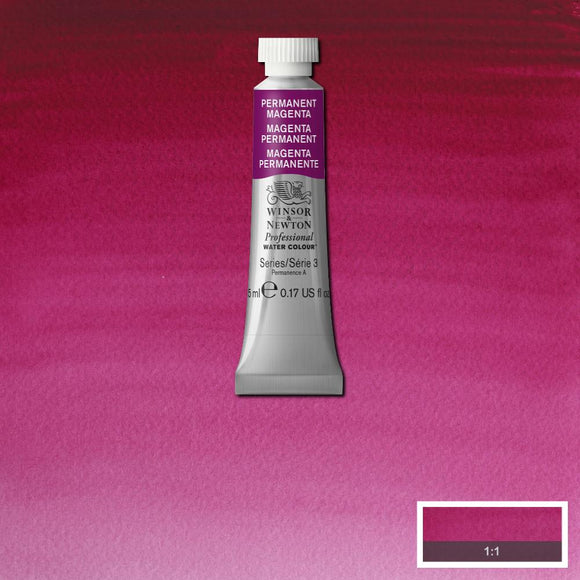 Winsor & Newton Professional Watercolour Paint 5ml : Permanent Magenta