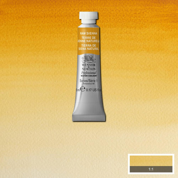 Winsor & Newton Professional Watercolour Paint 5ml : Raw Sienna