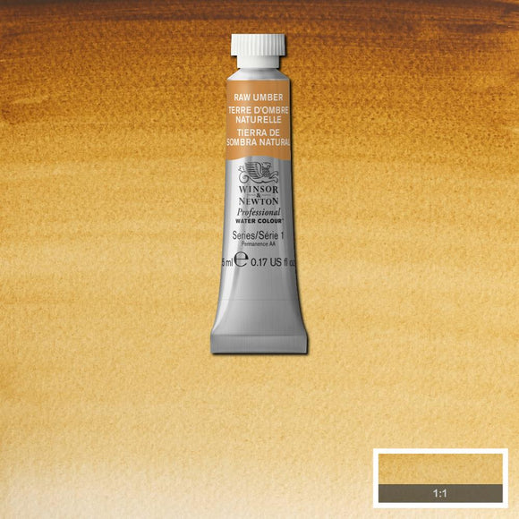Winsor & Newton Professional Watercolour Paint 5ml : Raw Umber