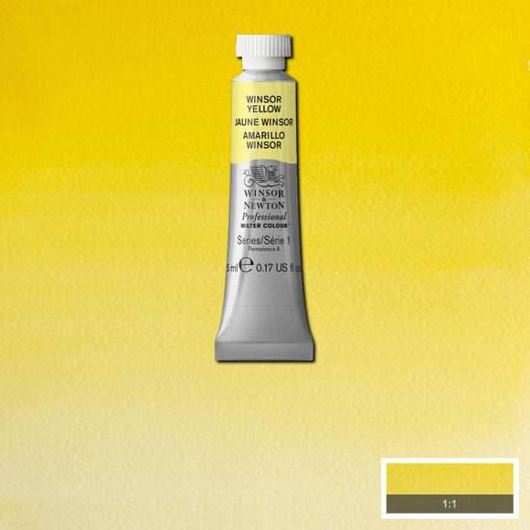 Winsor & Newton Professional Watercolour Paint 5ml : Winsor Yellow