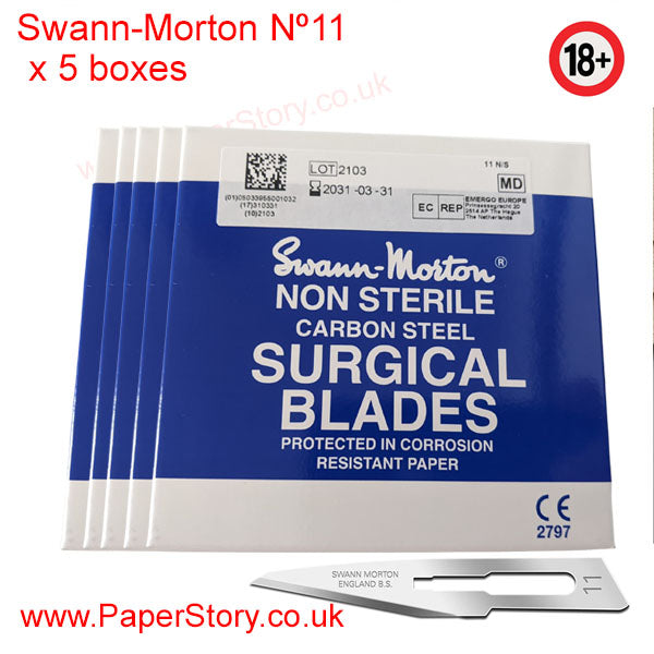 Swann Morton box of 100 craft blades Surgical Nº 11