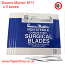 Swann Morton box of 100 craft blades Surgical Nº 11