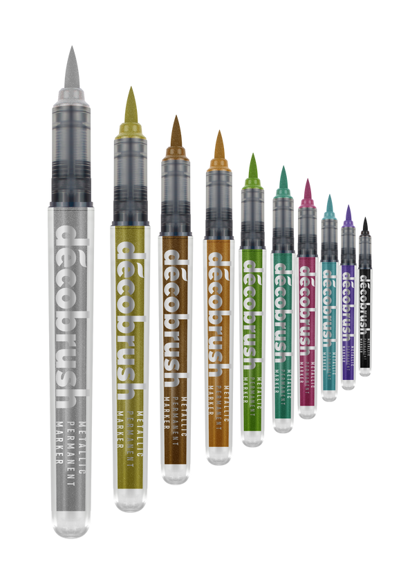 Karin déco brush Metallic Pen Set of 10
