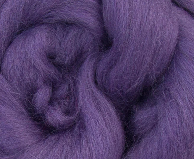 World of Wool Merino 23mic Wool Top Heather 100g