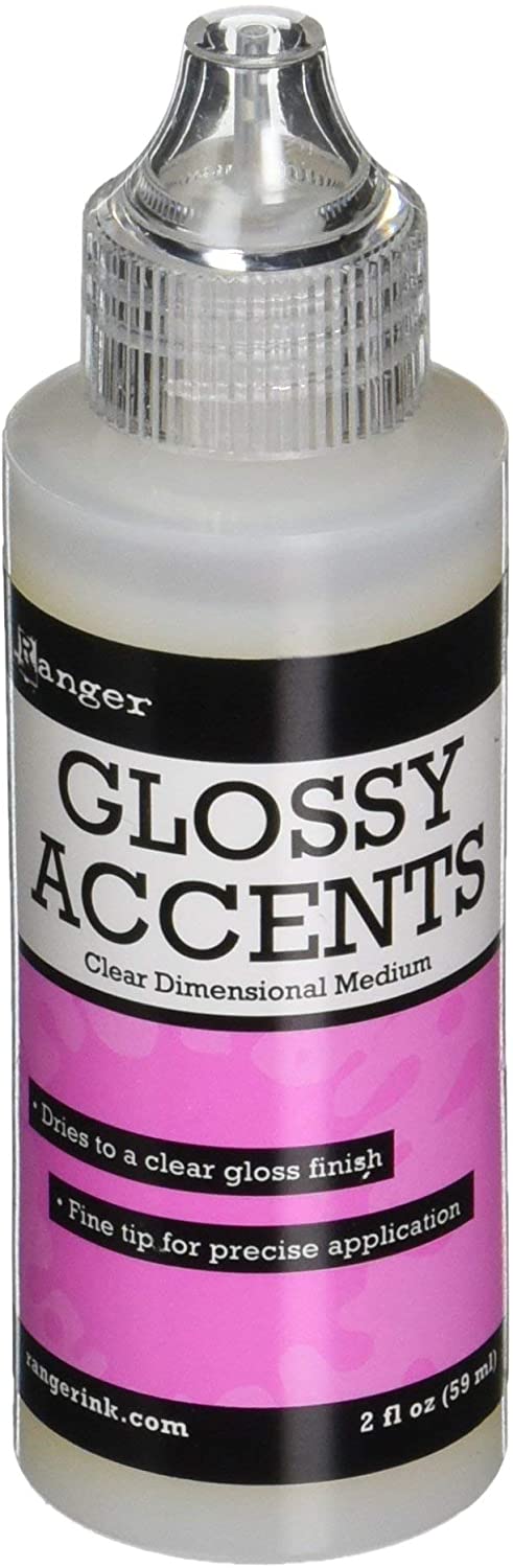 Ranger Glossy Accents Clear three- dimensional gloss medium glue