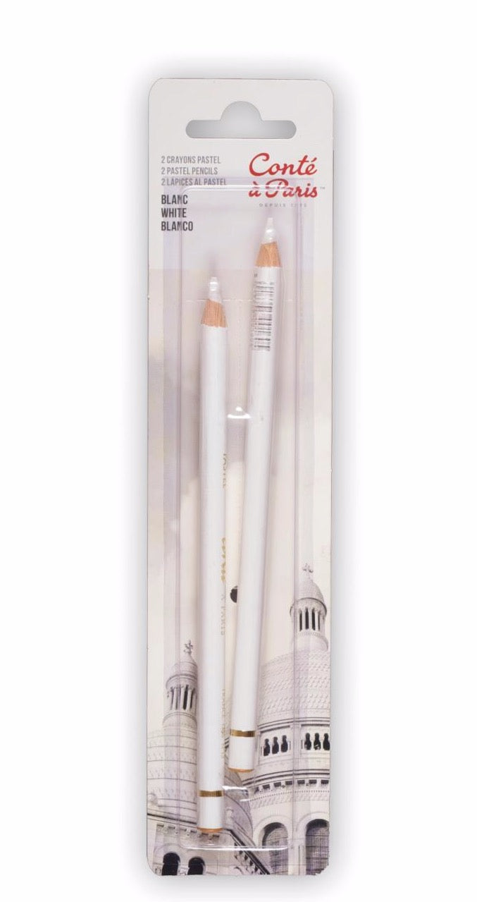 Conté à Paris Pastel Pencil Duo Pack of 2 White 013