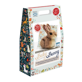 The Crafty Kit Company Baby Bunny Needle Felting Craft Kit