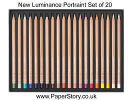 Luminance New colours 20 colour pencil NEW Portrait Set Caran d'Ache 