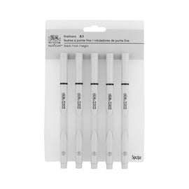 Winsor & Newton fine liner pack of 5 black pens