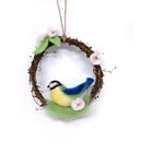 The Crafty Kit Company Blue Tit Wreath Needle felting kit