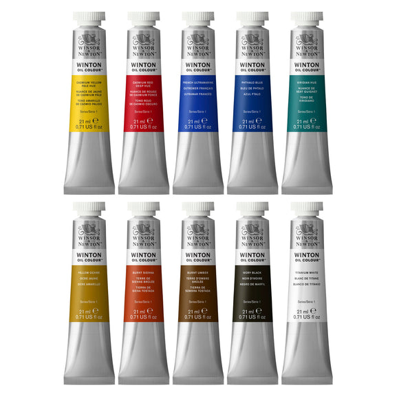 Winsor and Newton : Winton Oil : Set 10 x 21 ml