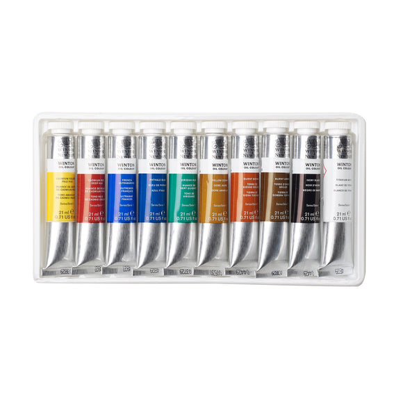 Winsor & Newton Winton Oil Colour set 10 colours x 21 ml
