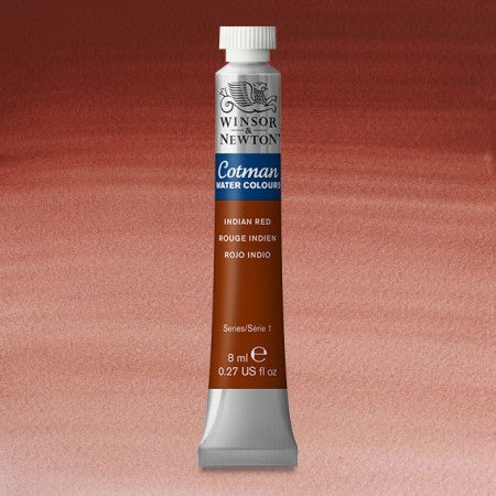 Winsor & Newton Watercolour Paint Cotman 8ml tube : Indian Red