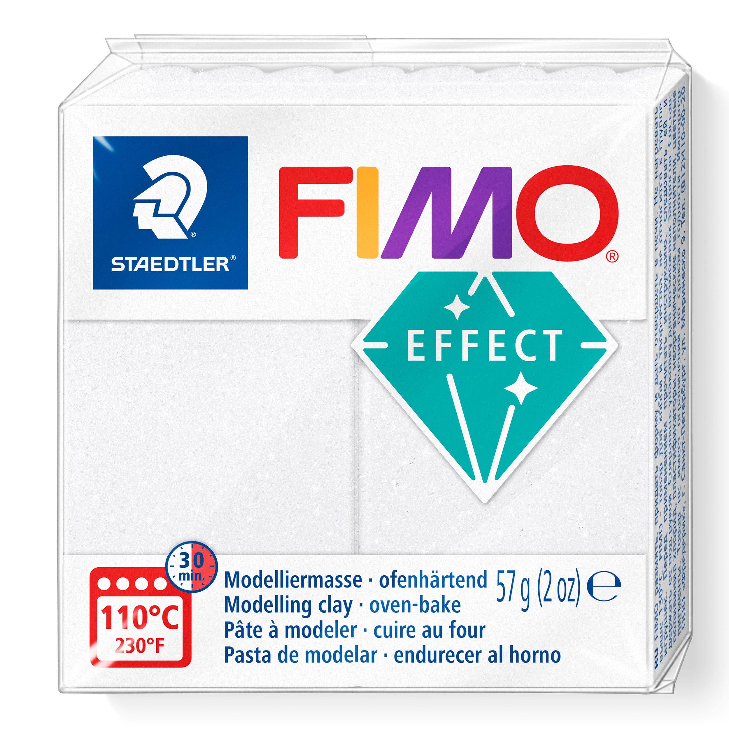 NEW Galaxy White FIMO Effect Clay 57g 8010-002