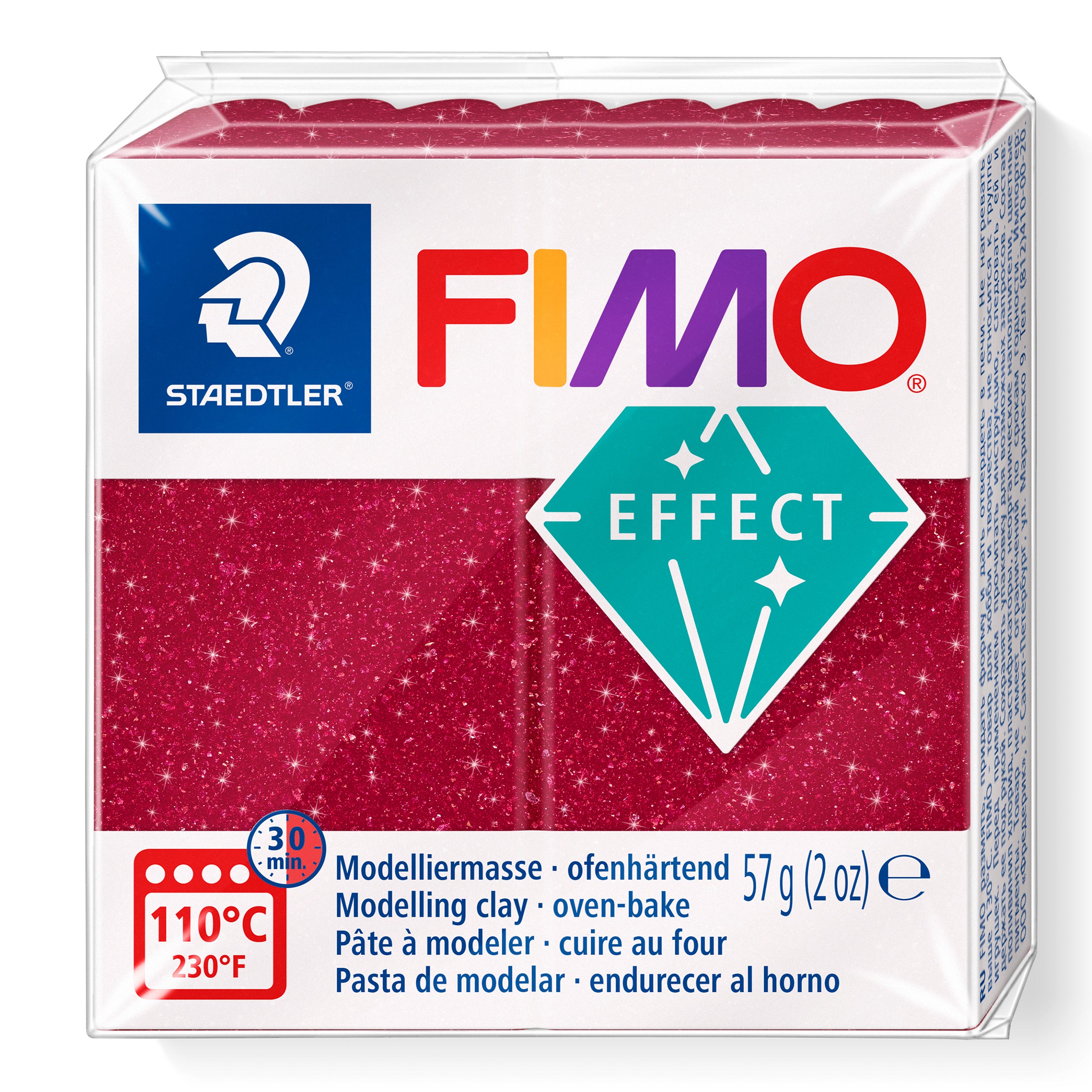 NEW Galaxy Red FIMO Effect Clay 57g 8010-202