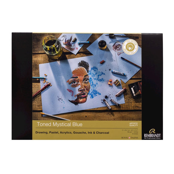A4 Royal Talens Rembrandt Mystical Blue Mixed media pad 180 g 50 sheets