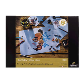 A3 Royal Talens Rembrandt Toned Mystical Blue mixed media pad 180 g 50 sheets