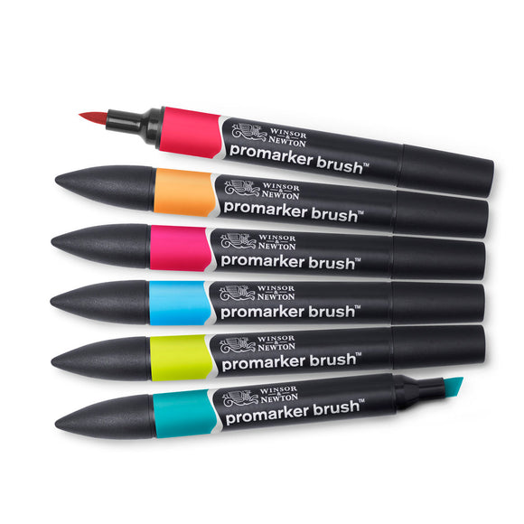 Winsor & Newton Promarker mid tones set of 6