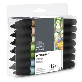 Winsor & Newton Promarker set of 12 plus 1 New  Manga Fantasy
