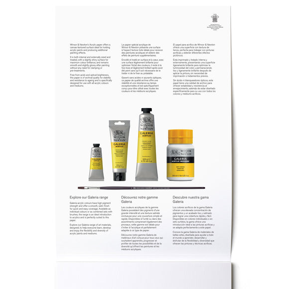 Winsor and Newton Acrylic Paper Pad A4