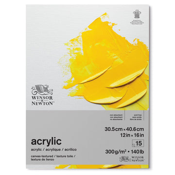 new style winsor and newton acrylic paper large pad