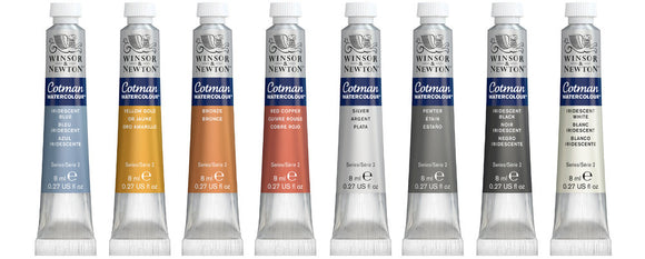 Winsor & Newton Watercolour Paint Cotman 8ml tube Iridescent Blue