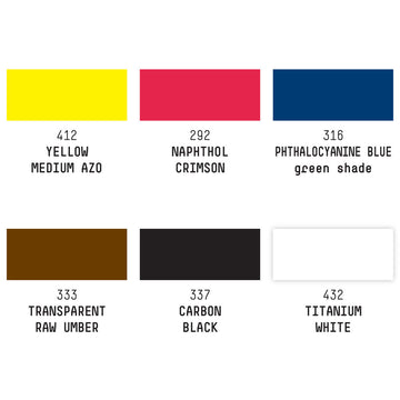 Liquitex Professional Acrylic Ink Set of 6 Essential Colours
