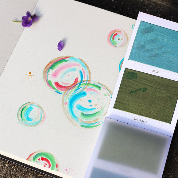 Viviva Colorsheets Metallics Set of 16 vibrant travel colour sheets