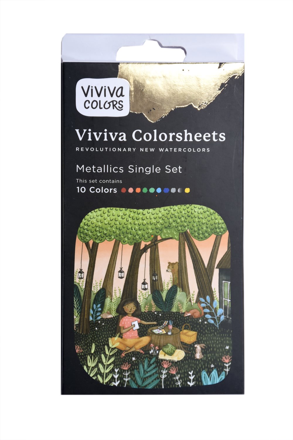 Viviva Colorsheets Metallics Set of 16 vibrant travel colour sheets
