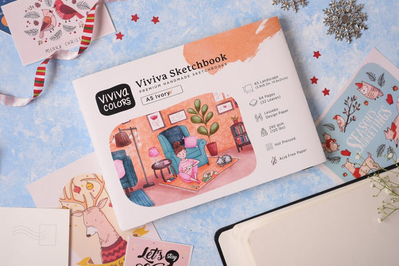 Viviva Ivory Smooth Sketchbook A5