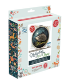 The Crafty Kit Company Hedgehog in a Hoop Needle Felting Craft Kit