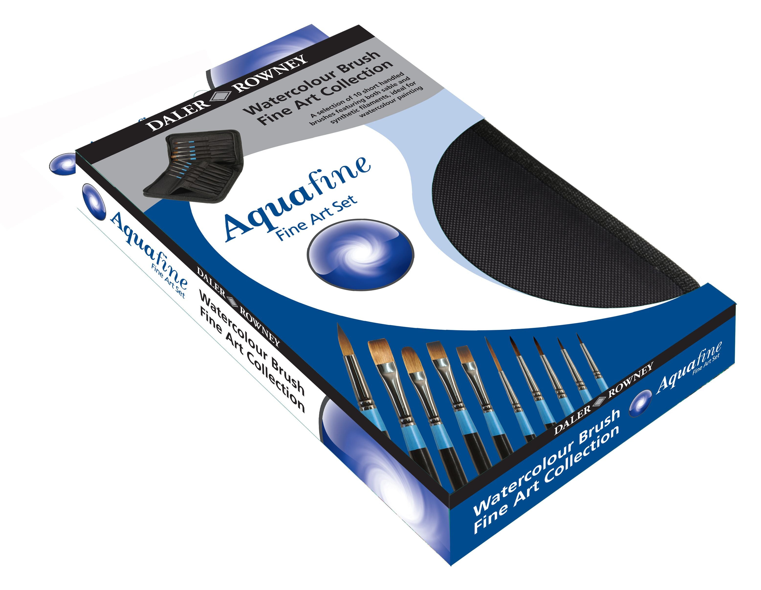 Daler Rowney Aquafine Watercolour Brush Aquafine Brushes is a comprehensive range of soft synthetic and natural hair brushes, ideal for watercolour artists