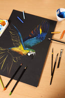 Clairefontaine Paint ON 250gsm Black Mixed Media Pad 20 sheets x A4