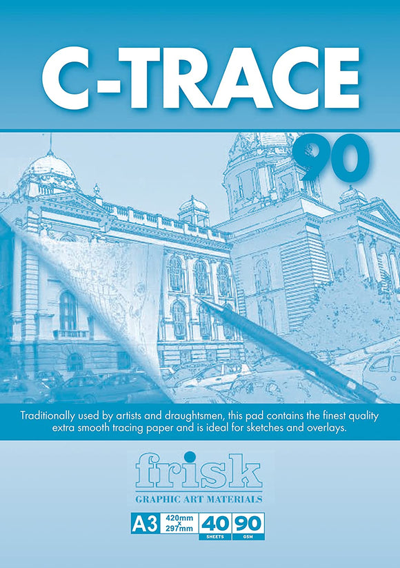  Frisk C-Trace : Tracing Paper Pad A3 90gsm : 40 sheets