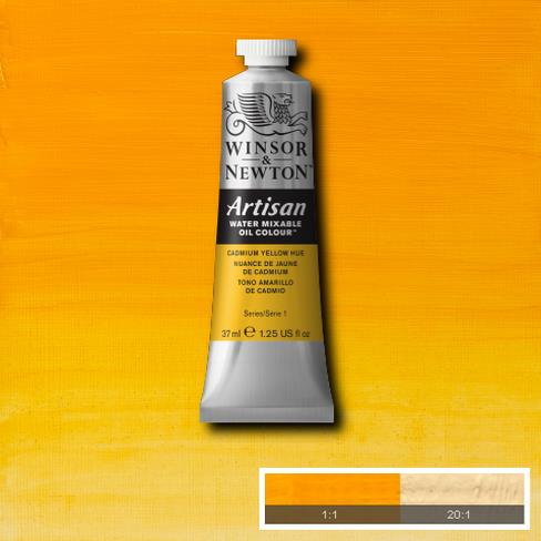 Winsor and Newton Artisan Oil : Water Mixable Oil paint 37 ml : Cadmium Yellow Hue