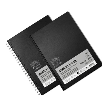 Winsor & Newton Hard Backed Spiral Sketch Book 50 Sheets A4