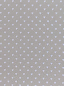 A4 Smooth card 280 gsm : White heart pattern