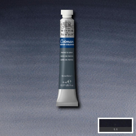 Winsor & Newton Watercolour Paint Cotman 8ml tube : Payne's Gray