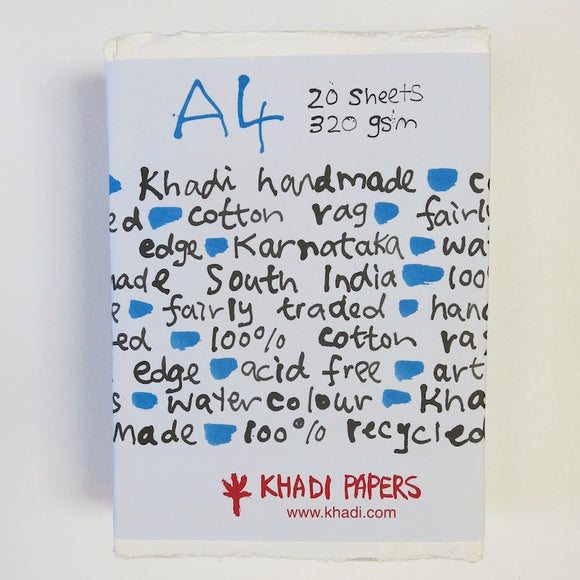 Paper : White 320GSM  21 x 30 cm x 20 sheets