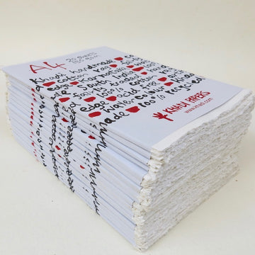 Khadi Paper : White 150GSM  21 x 30 cm x 20 sheets