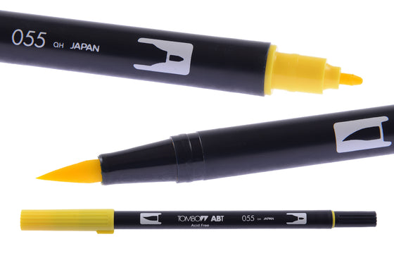 Buy process-yellow-055 Tombow ABT Individual  Dual Brush Pens