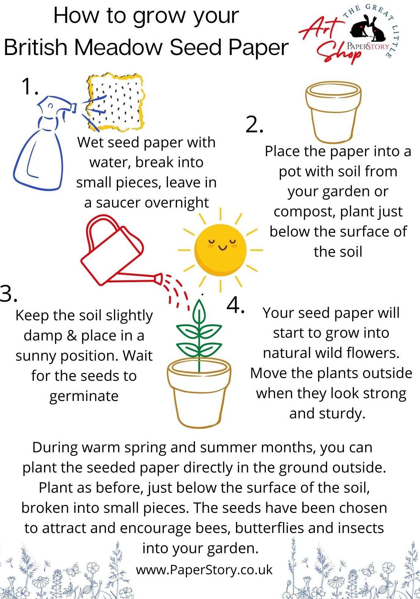 How to plant seed paper