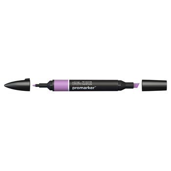 Amethyst Winsor & Newton Promarker alcohol pen, perfect for fine artists and illustrators. New design pens with a double end, each pen has a fine bullet point and a broad chisel nib, which allows you to easily switch between shading larger areas and precision detailing. Superb alcohol-based streak-free coverage so you can achieve flawless, print-like results.    
